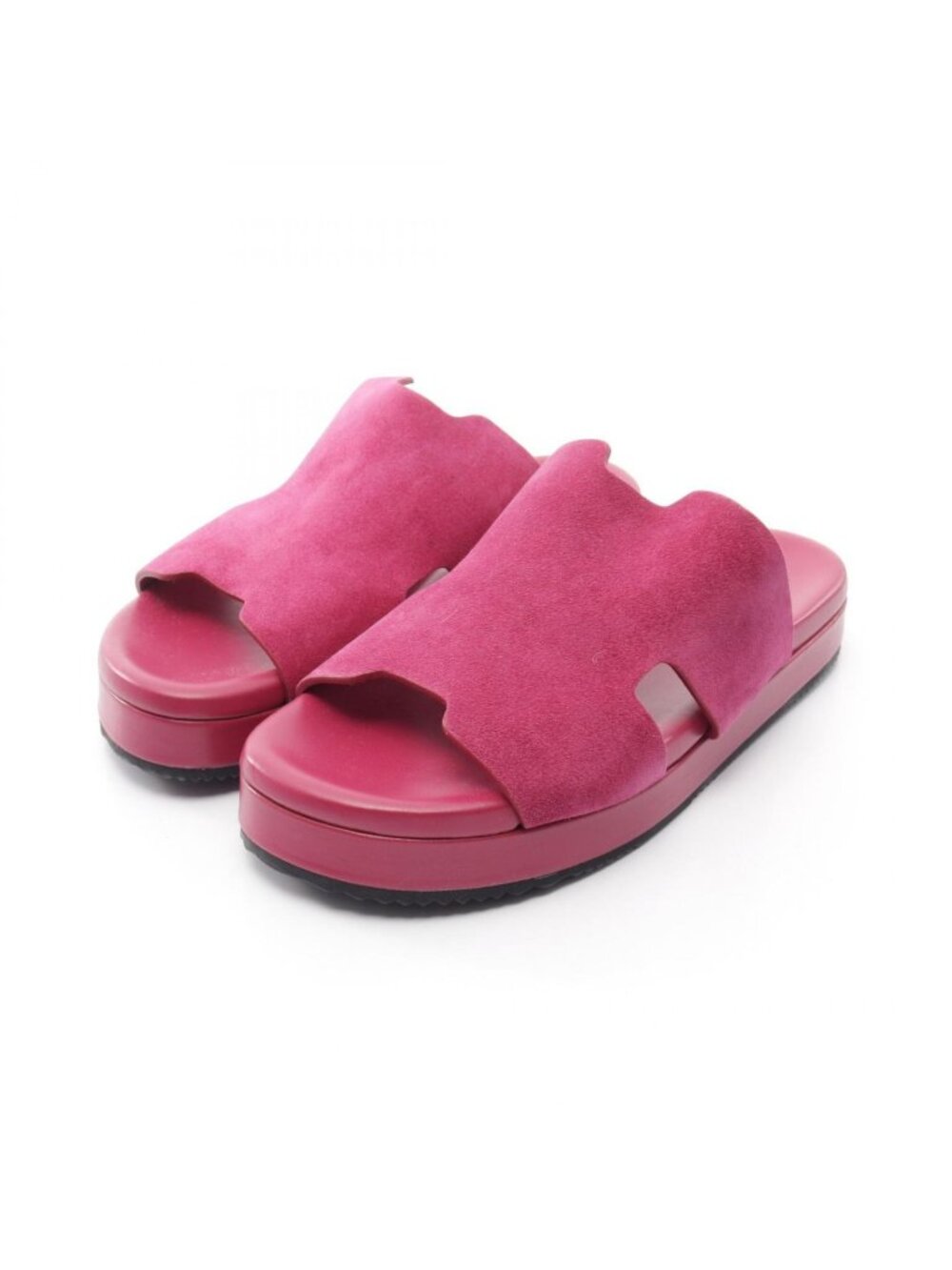 Hermes Sandals Suede Pink